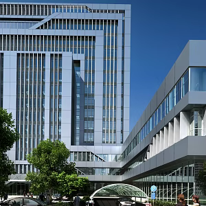 modern office building high-rise office building 3d model