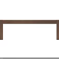 Wooden Bench with Simple Modern Design Straight Lines and Solid Wood Structure 3d model