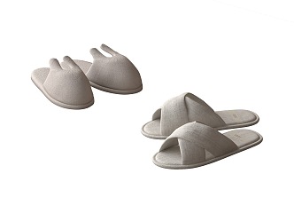 Modern slippers 3d model