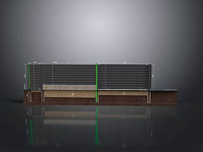 Fence Gate Fence Wall Defense Wall Wooden Fence Iron Fence Floriculture Fence Iron Fence Railing 3d model