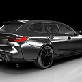 Black BMW M3 Touring Sporty Design With Streamlined Body And Black Alloy Wheels