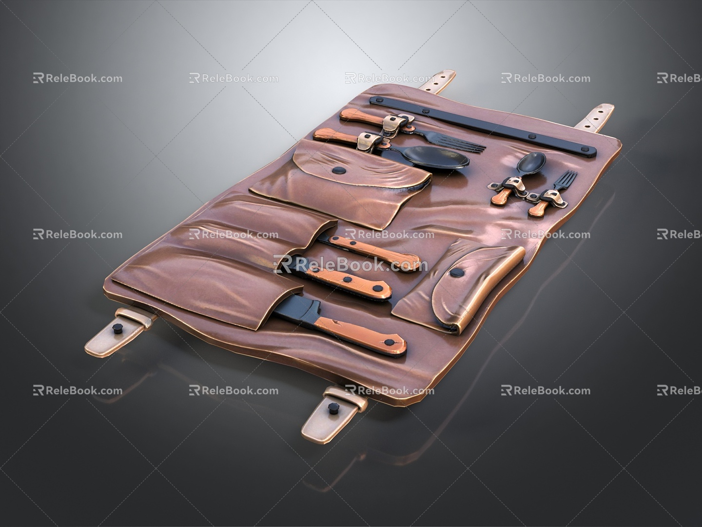 Modern tool kit tool bag 3d model