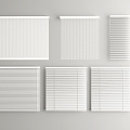 Modern venetian blinds dream curtain 3d model