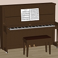 Classical Piano 3d model