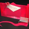 Love Museum Photo Check In Spot With Red Envelope Rose And Bench