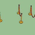 Golden Post Stanchion Fence With Red Ropes For Event Crowd Control