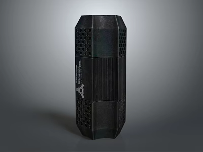 Sleek Black Hexagonal Design Modern Kitchen Appliance With Efficient Functionality For Home Kitchen Use 3d model