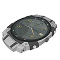 Modern Smartwatch Digital Device With Silver Strap Black Dial And Multifunctional Dials 3d model