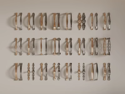 Modern door handle 3d model
