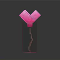 Pixelated Pink Heart Shaped Decorative Home Accessory For Interior Decoration