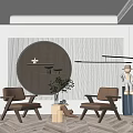 Modern Casual Sofa Combination Single Sofa 3d model