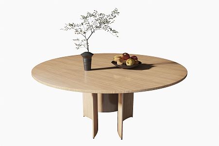 Modern dining table 3d model