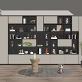 Modern bookcase 3d model