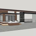 Modern Gate 3d model