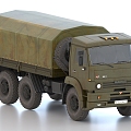 Military Truck Dongfeng Truck Military Transporter Car 3d model