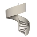 Modern Spiral Staircase Interior Design With Sleek Railings And Elegant Steps