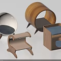 Stylish Wooden Cat Furniture Designs With Cozy Cushions And Modern Shapes