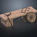 Ancient Weapons Ancient Weapons Hammer Shield Sword Iron Sword Saw Shield Blacksmith Casting Middle Eastern Weapons Cold Weapons 3d model