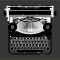 Antique Underwood Vintage Typewriter With Classic Design And Mechanical Keyboard