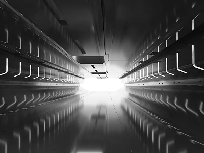 Modern Open Kitchen Interior Design With Island Counter Cabinetry And Appliances 3d model