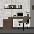 Minimalist Computer Desk 3d model
