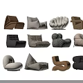 Various Stylish Single Sofa Designs With Different Colors And Modern Styles
