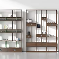 New Chinese Bookshelf Antique Decorative Bookshelf 3d model
