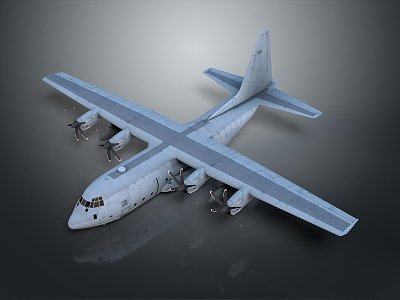 Modern transport aircraft Hercules transport aircraft model