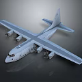 Modern Passenger Aircraft With Four Engines Large Wings And Sleek Fuselage In 3D Rendering