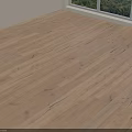 Light Colored Wooden Flooring With Natural Wood Grain And Green Outdoor View Through Window