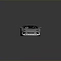White Sports Car With Sleek Design Black Alloy Wheels And Transparent Roof