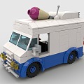 LEGO Toys Ice Cream Truck Ice Cream Truck Vans Truck 3d model