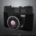 Vintage Kodak Electronic Camera With Classic Retro Design Metallic Body And Lens