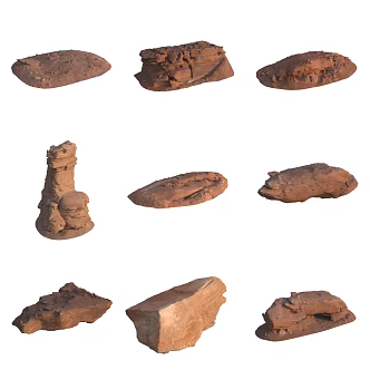 Sandstone Boulders 3d model