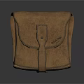 Vintage Brown Leather Bag With Flap Closure And Textured Surface Design