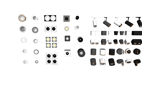 Lamp downlight equipment 3d model