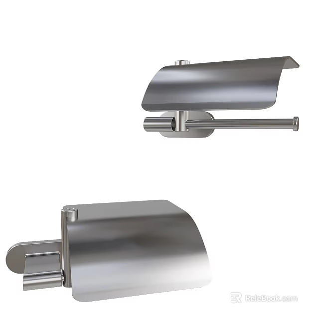 Bathroom Accessories Stainless Steel Toilet Paper Holder Modern Minimalist Wall Mounted Design for Bathroom 3d model 