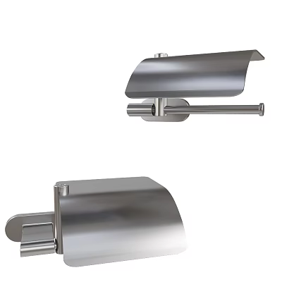 Bathroom Accessories Stainless Steel Toilet Paper Holder Modern Minimalist Wall Mounted Design for Bathroom 3d model