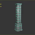 Modern Columns Stone Columns Stone Columns Old Stone Columns 3d model