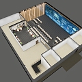 Command, Monitoring and Dispatching Center Hall 3d model