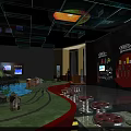Railway Cultural Center Exhibition With Train Models Tracks And Historical Displays