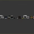 Various Types of Vehicle Toy Models Including Trucks Buses and Cars