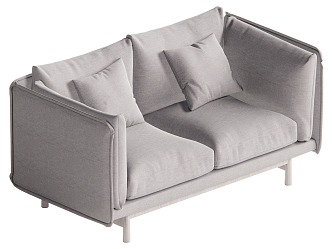 Double sofa 3d model