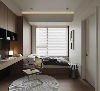 Modern Tatami Bedroom 3d model
