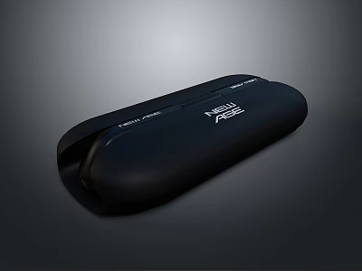 Sleek Black External Hard Drive 5TB USB 3.0 Portable Storage For Computers 3d model