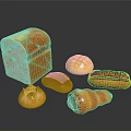 minibus minibus minivan driverless bus bus school bus van box car 3d model