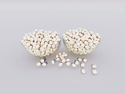 Modern Popcorn Snack 3d model Modern Popcorn Snack 3d model