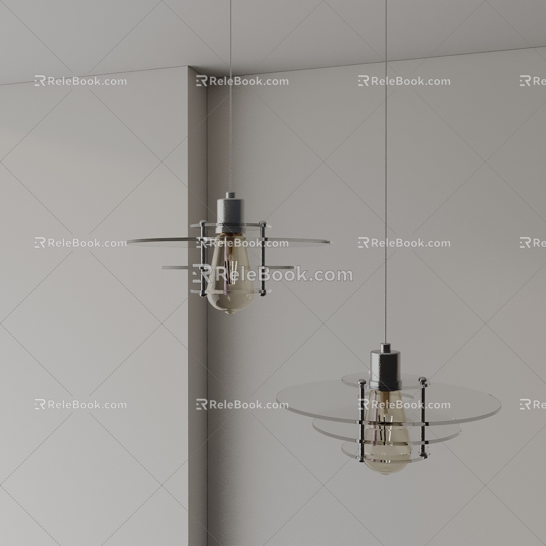 Modern chandelier 3d model