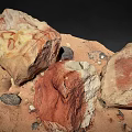 Natural Stone Materials Featuring Various Colors Different Shapes Small Gravel And Sand