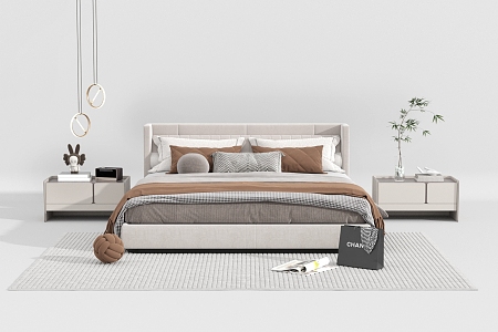 Bed Double Bed 3d model